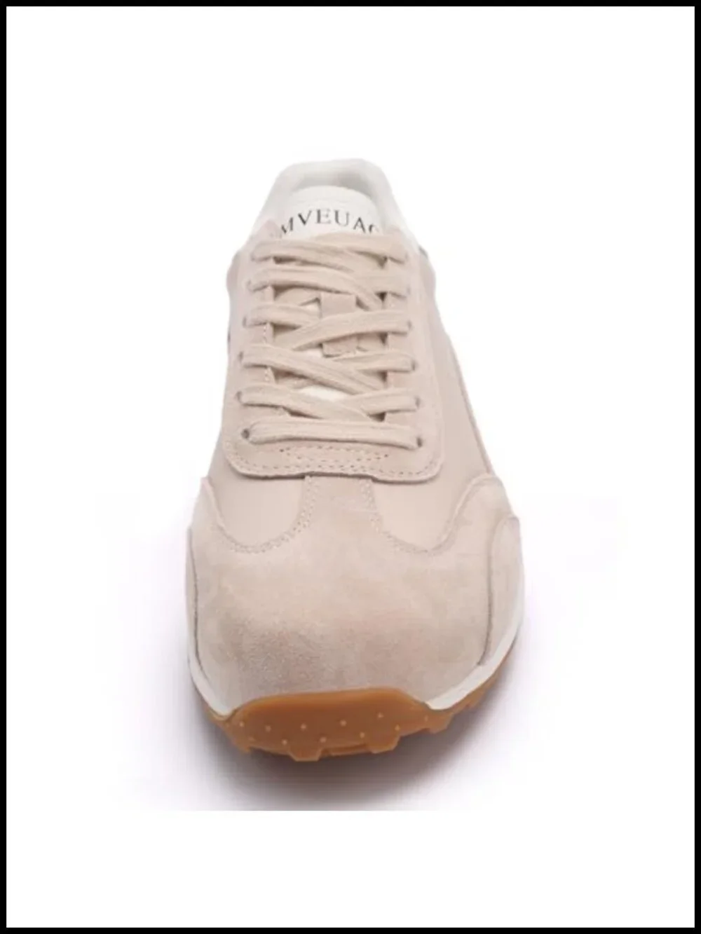 Retro Lace-Up Fashion Sneakers with Suede Leather Patchwork, Non-Slip Gum Sole